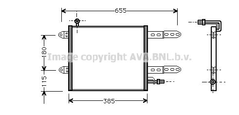 AVA QUALITY COOLING Конденсатор, кондиционер VW5150